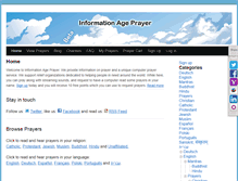 Tablet Screenshot of informationageprayer.com